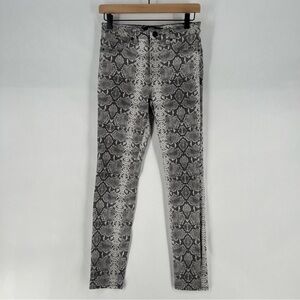 Hudson‎ Barbara Super Skinny Snake Print Stretch High Rise